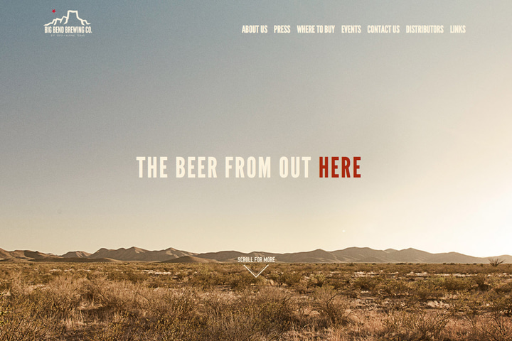 Big Bend Brewing Company website preview